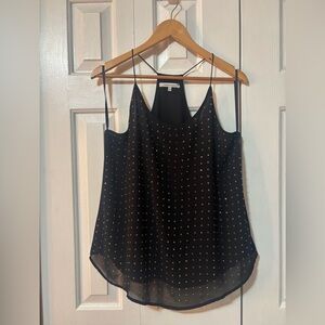 Naked Zebra Black Studded Camisole